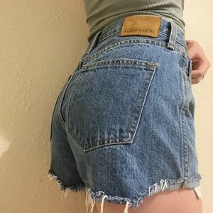 ARITZIA denim forum shorts